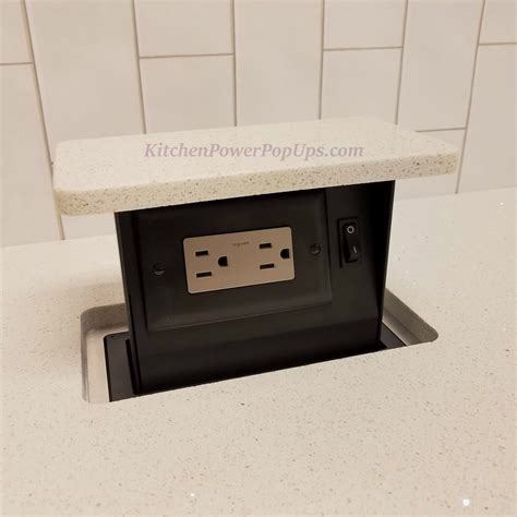 pop up electrical box|countertop pop up receptacle hidden.